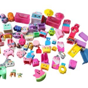 Jumbo Shopkin Lot of 60! Stocking Stuffers! GUC